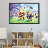 pokemon team floating frame canvas