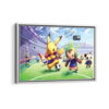 pokemon team framed canvas white frame