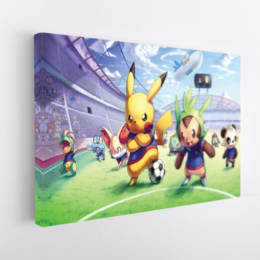 pokemon team stretched canvas