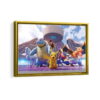 pokemon unite framed canvas gold frame
