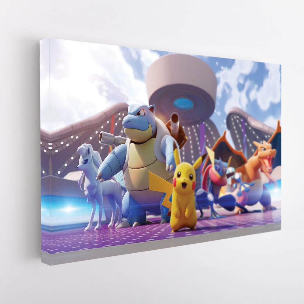 pokemon unite stretched canvas