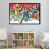pokemon world floating frame canvas