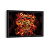 sabaton coat of arms framed canvas black frame
