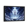ssj blue framed canvas black frame