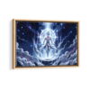 ssj blue framed canvas natural beige
