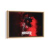 the punisher framed canvas natural beige