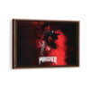 the punisher framed canvas walnut brown