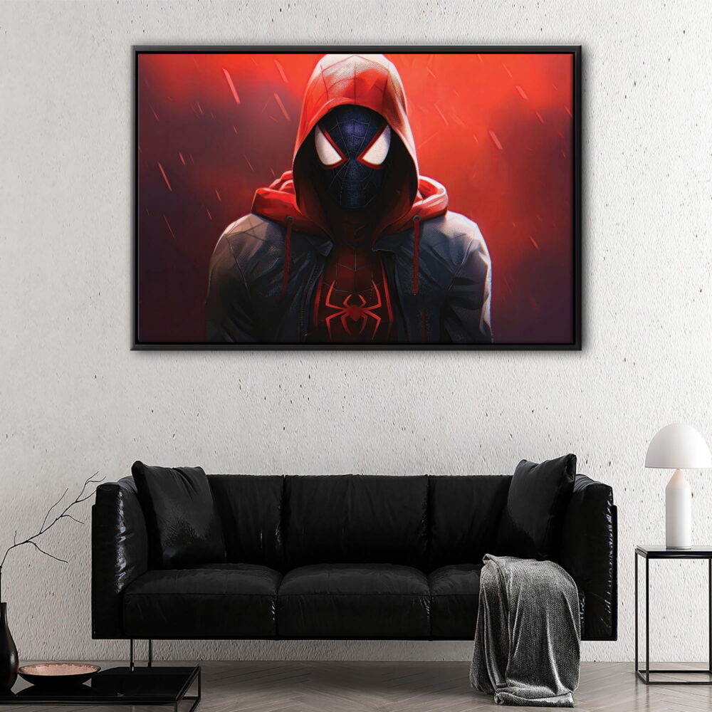 ultimate spider man floating frame canvas