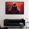 ultimate spider man floating frame canvas
