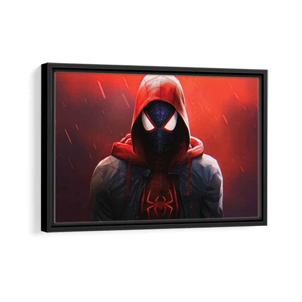 ultimate spider man framed canvas black frame