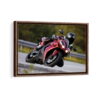 yamaha yzf-r1 framed canvas walnut brown