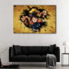 1 panel monkey d luffy strike canvas art