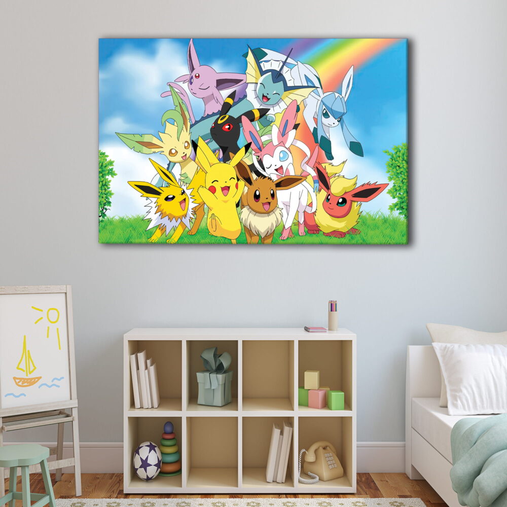 1 panel pokemon paradise canvas art