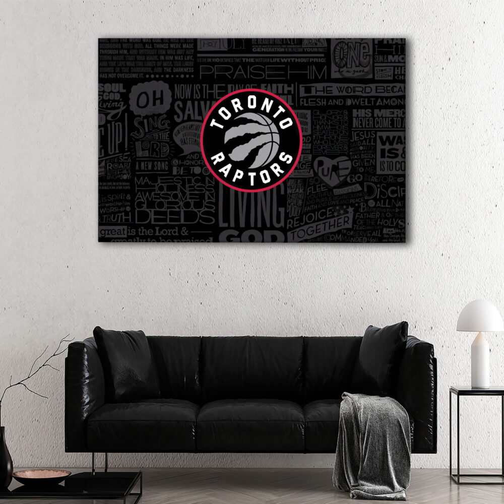 1 panel toronto raptors canvas art