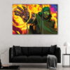3 panels doctor doom canvas art
