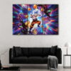 3 panels goku super powers canvas art