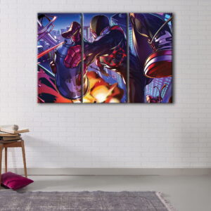 3 paneler med Miles Morales – »Into the Spider-Verse« – lærredstryk