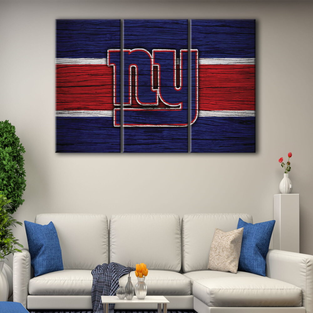 3 panels new york giants canvas art