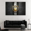 3 panels oakland raiders canvas art