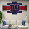 5 panels new york giants canvas art