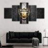 5 panels oakland raiders canvas art