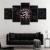 5 panels toronto raptors canvas art