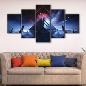 Cuadro de lona Warmind de 5 paneles