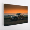 black porsche 911 stretched canvas
