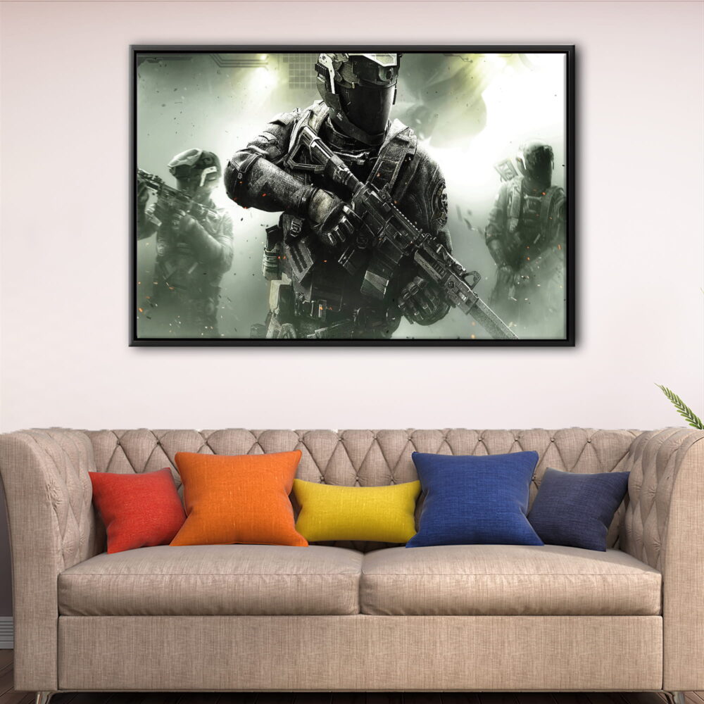 call of duty floating frame canvas