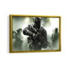call of duty framed canvas gold frame