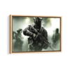 call of duty framed canvas natural beige