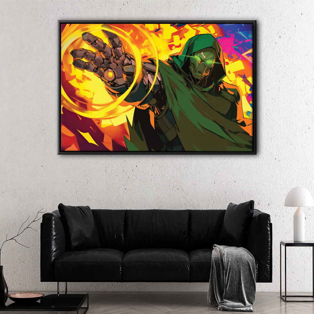 doctor doom floating frame canvas