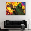 doctor doom floating frame canvas