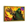 doctor doom framed canvas gold frame