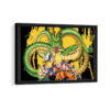 dragon ball z framed canvas black frame