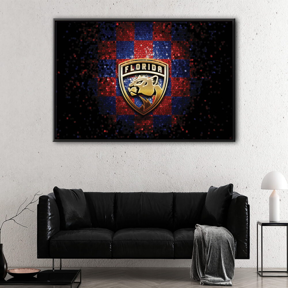 florida panthers floating frame canvas