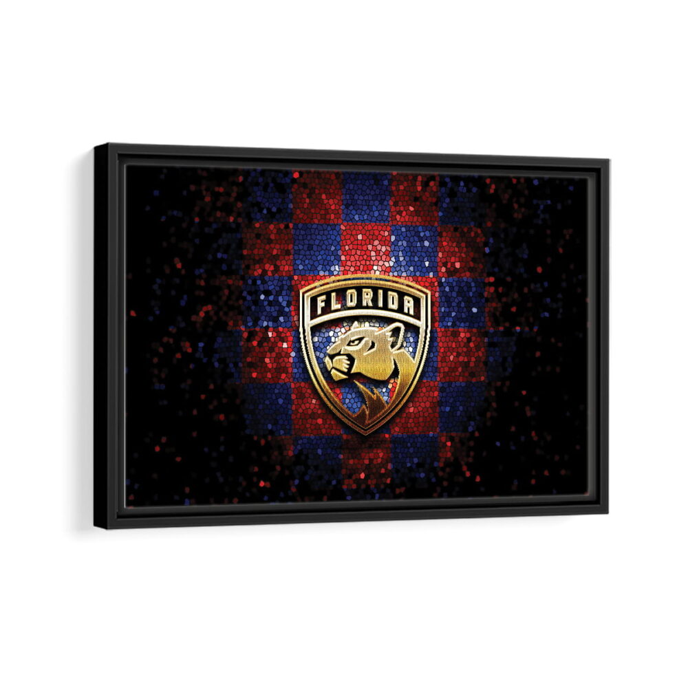 florida panthers framed canvas black frame