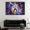 goku super powers floating frame canvas