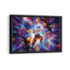 goku super powers framed canvas black frame