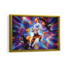 goku super powers framed canvas gold frame