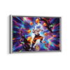 goku super powers framed canvas white frame