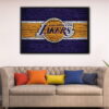 los angeles lakers floating frame canvas