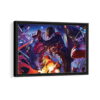 miles morales Into the spider verse framed canvas black frame