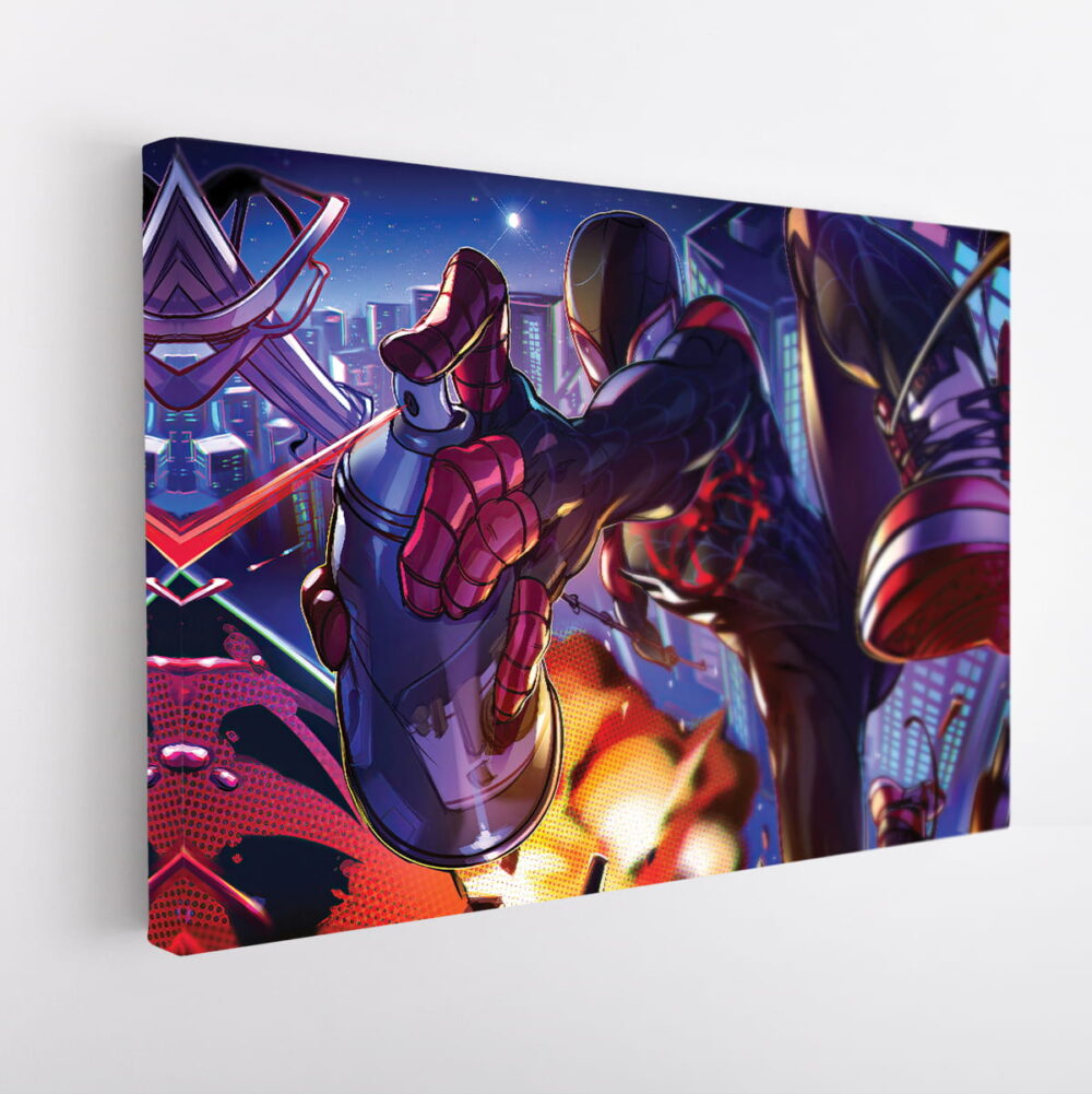 miles morales Into the spider verse stretched canvas