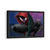 miles morales vibe framed canvas black frame