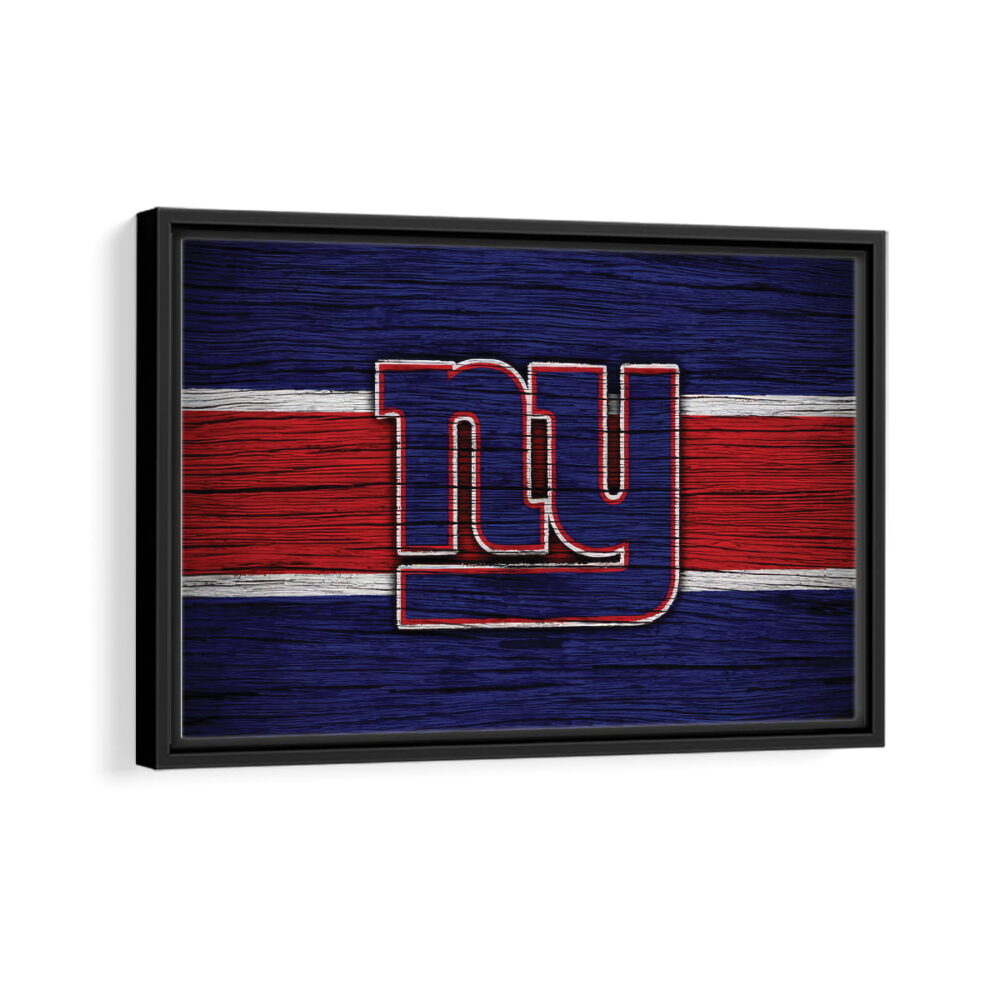 new york giants framed canvas black frame