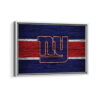 new york giants framed canvas white frame