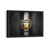 oakland raiders framed canvas black frame