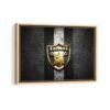 oakland raiders framed canvas natural beige