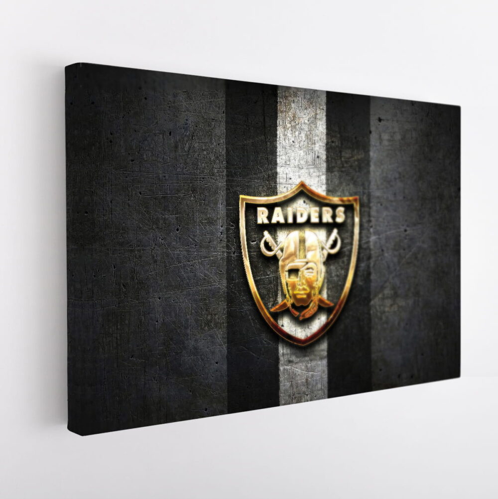 oakland raiders stretched canvas